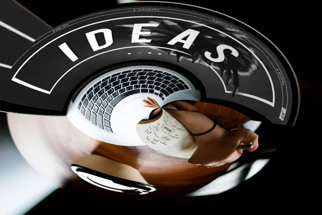 Concepto creativo para desarrollar ideas digitales
